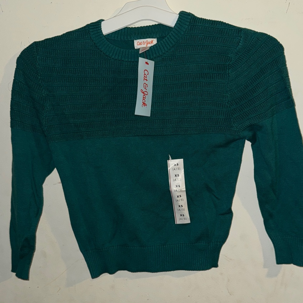 Boys Green Sweater
